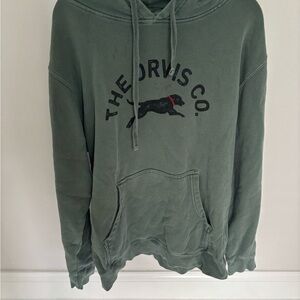 Orvis Green Hoodie with Black Graphic